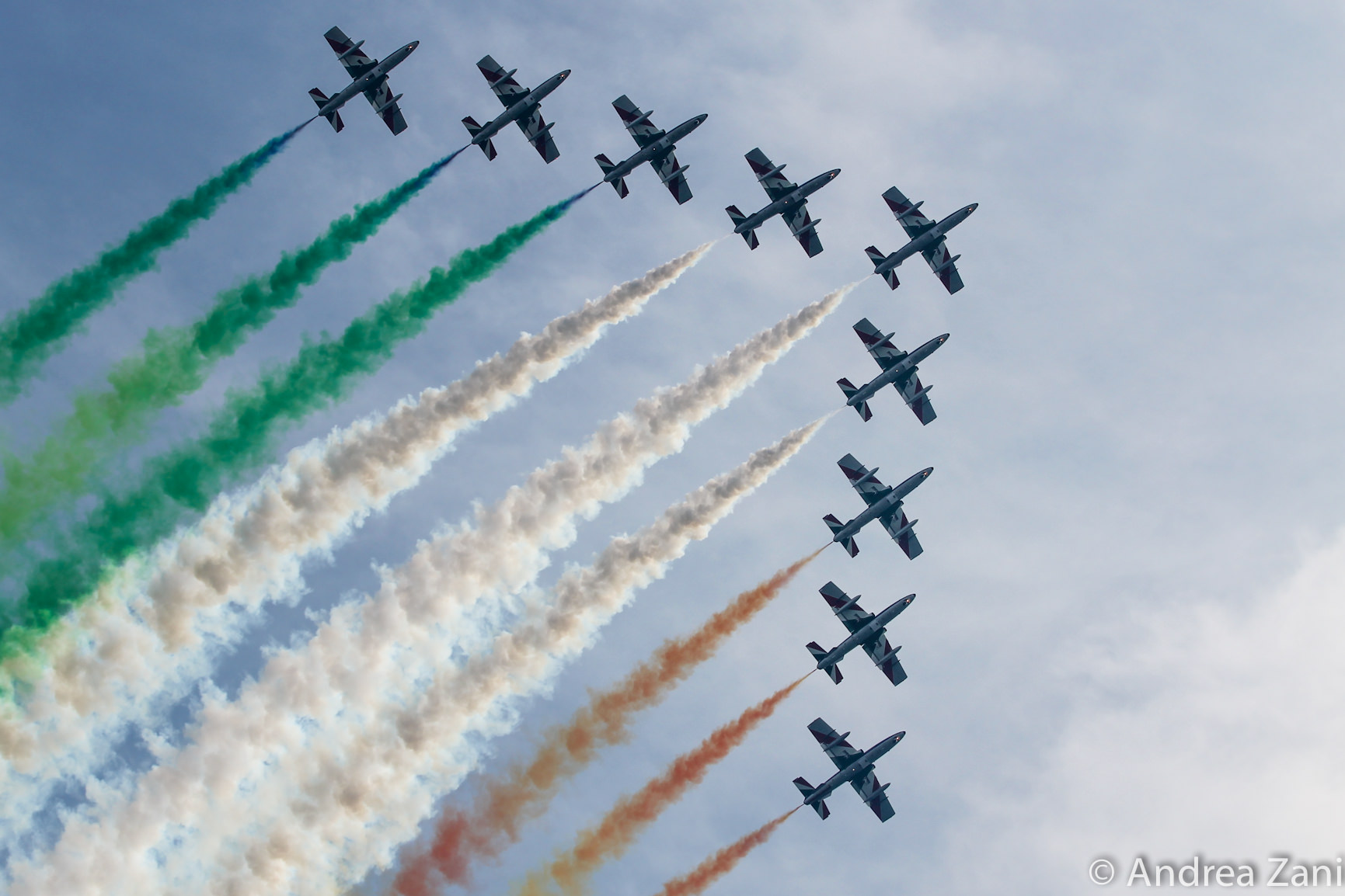 Le Frecce Tricolori a Forte dei Marmi per il Centenario