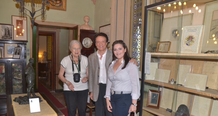 MASSIMO RANIERI IN VISITA AL MUSEO DEDICATO A GIACOMO PUCCINI