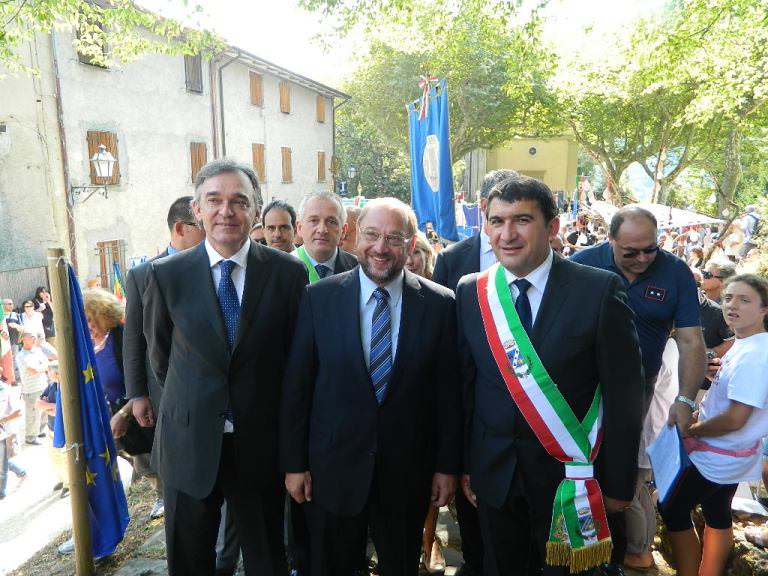 Martin Schulz alla mostra di Fernando Botero