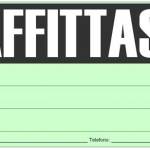 cartello affittasi 1v