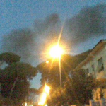 INCENDIO VIA paolo savi (foto Vt)