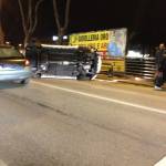 auto ribaltata 2 (foto Martina Ambrogi)