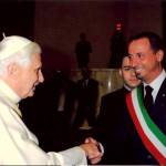 Il Presidente Santini con il Pontefice Benedetto XVI