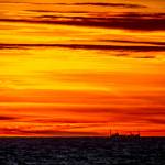 tramonto, mare, cielo, viareggio (foto Andrea Zani)