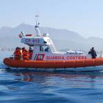 La motovedetta CP 813 in azione