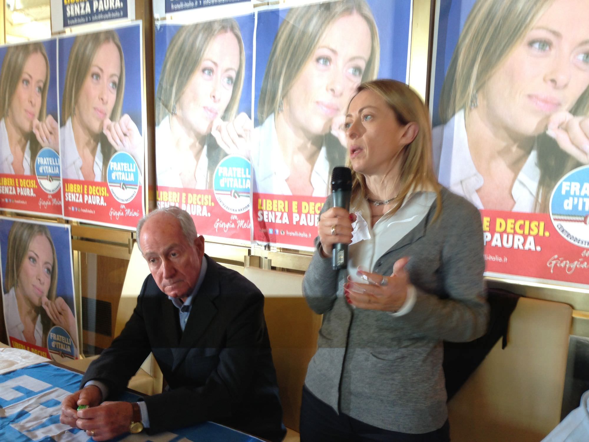 Giorgia Meloni al Caffè della Versiliana