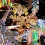 particolare del carro di Viareggio in NIcaragua