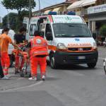 ambulanza croce verde Lido - incidente (foto Paolo Mazzei, FotoMania)