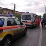 ambulanza croce verde Lido (foto VT)