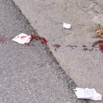 sangue su asfalto, sangue su strada (foto VT)