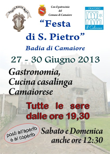 QUATTRO GIORNI DI FESTA ALLA BADIA DI CAMAIORE