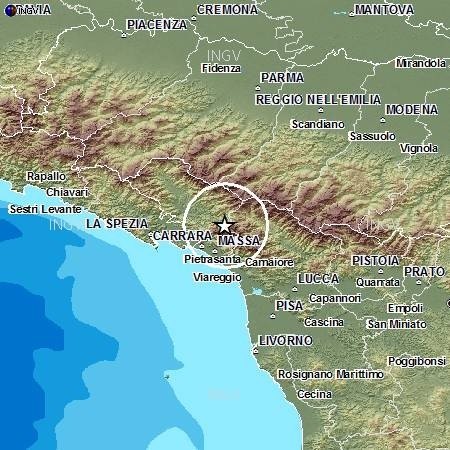 LA VERSILIA TREMA ANCORA. NUOVA SCOSSA DI TERREMOTO