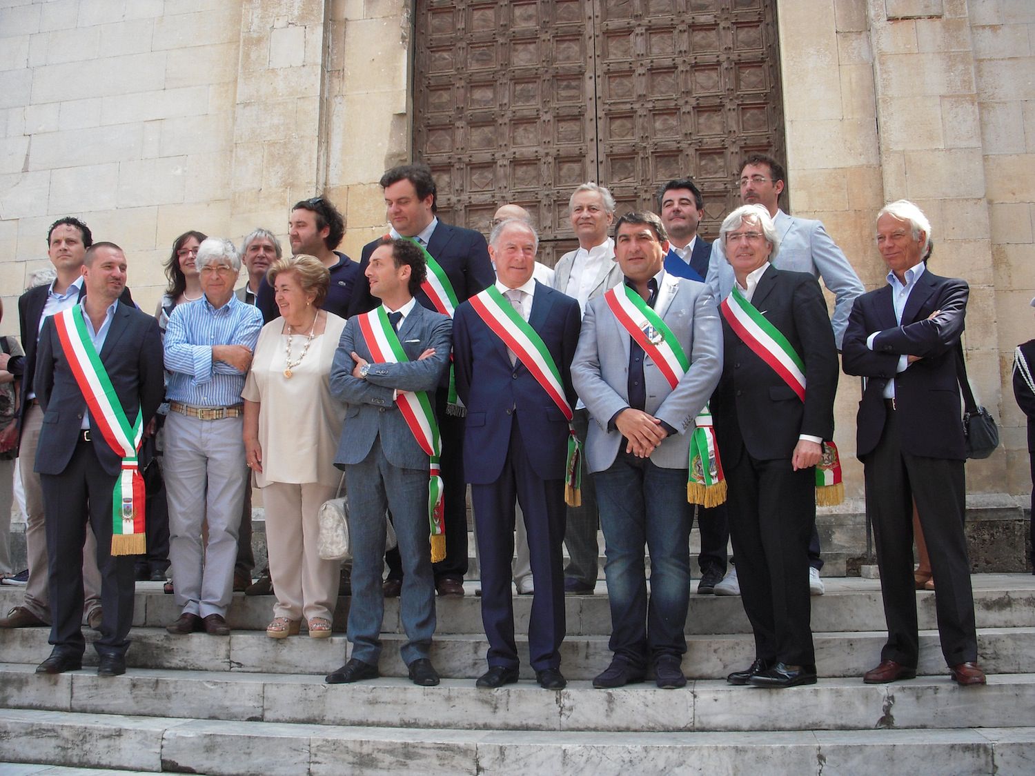 INAUGURATA L’ANNUNCIAZIONE DI MITORAJ  PER LA CHIESA DI S. AGOSTINO