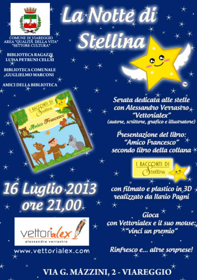 SERATA DEDICATA ALLE STELLE ALLA BIBLIOTECA RAGAZZI