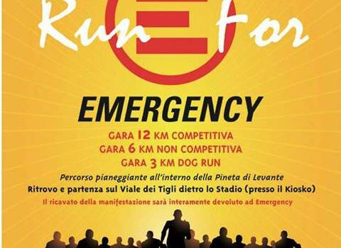VIAREGGIO,&#8221;RUN FOR EMERGENCY&#8221; IN PINETA DI LEVANTE. PER AIUTARE LE VITTIME DI GUERRA