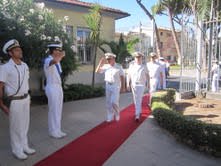 Visita del Comandante in Capo dell&#8217;Alto Tirreno alla Capitaneria di Viareggio