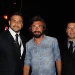 Veronica Angeloni, Andrea Pirlo e Giampaolo Pazzini animano la Capannina 1 (foto Fabrizio Nizza)