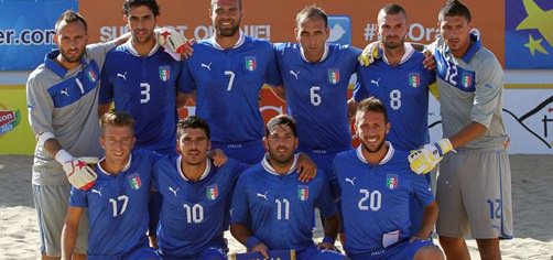 Beach soccer, colonia viareggina in Nazionale per la fase finale dell’Euroleague