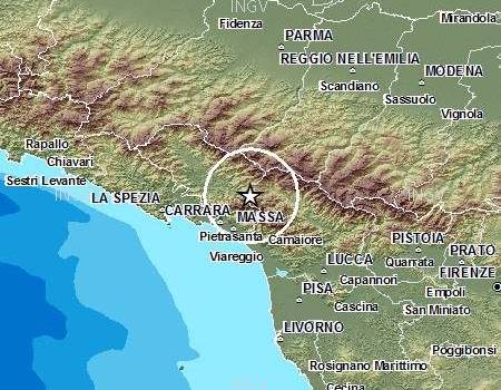 Piccola scossa di terremoto tra Massa e Lucca