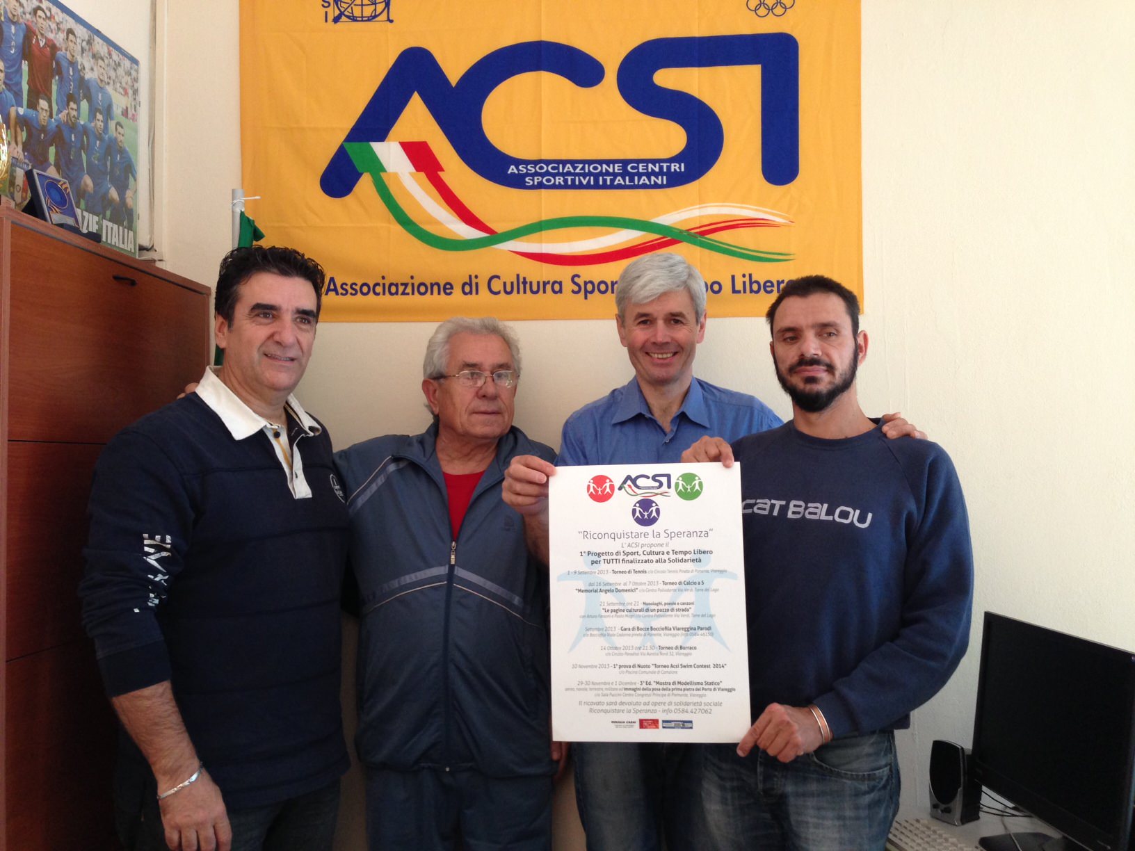 “Riconquistare la speranza”, iniziativa di sport e solidarietà dell’Acsi