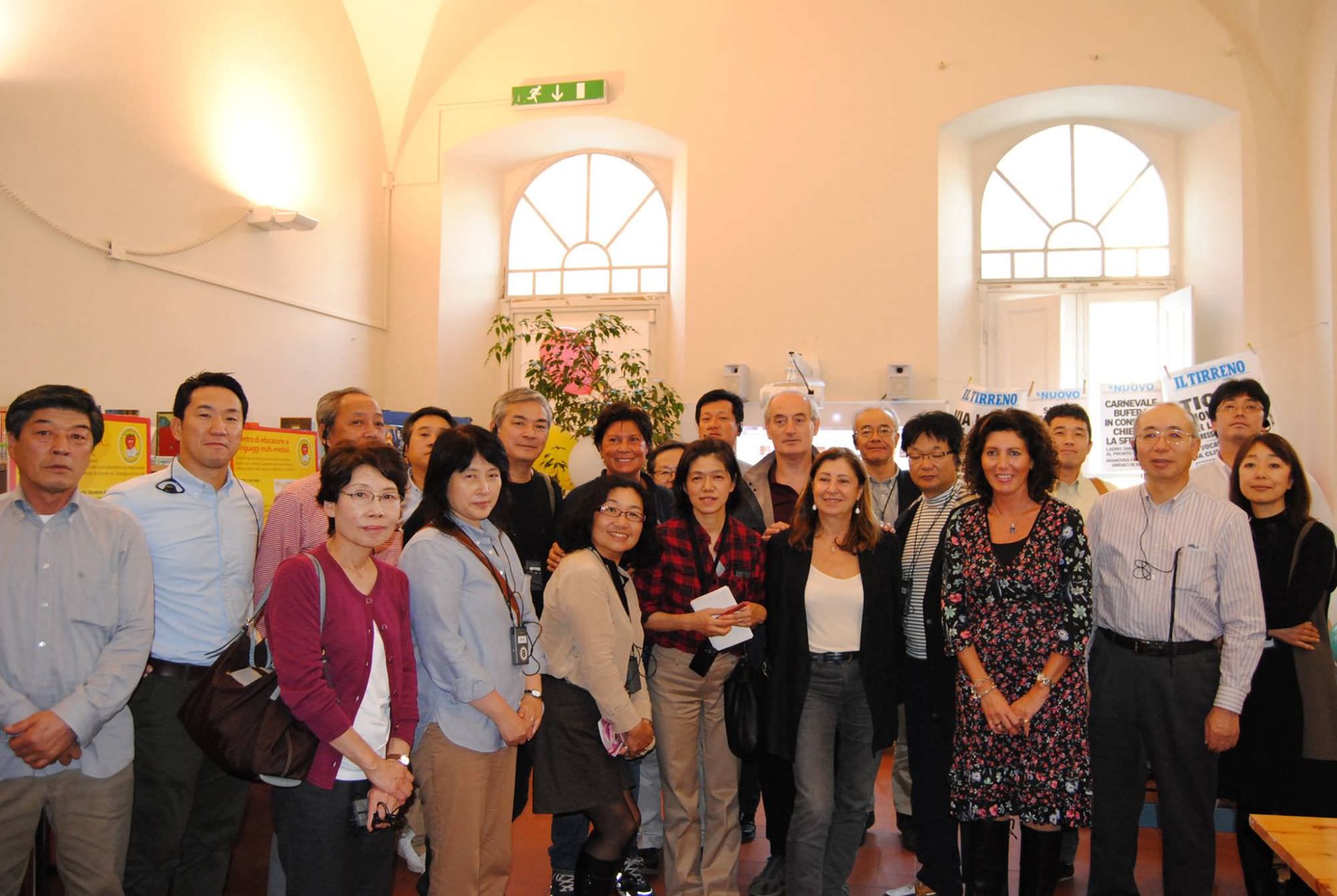Una delegazione giapponese in visita a Viareggio per studiare “A scuola con gusto”