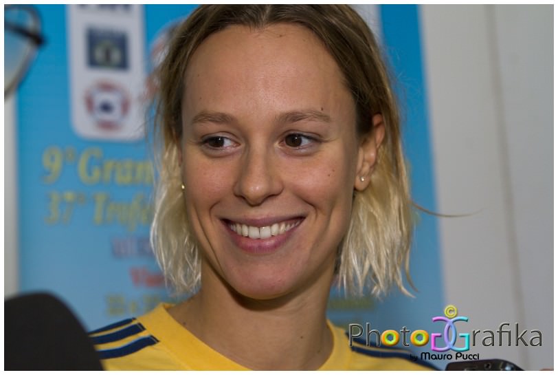 Federica Pellegrini al meeting di nuoto “Mussi-Lombardi-Femiano”