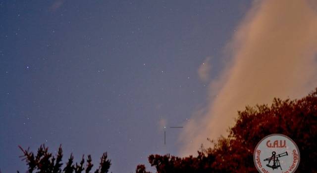 La cometa Ison immortalata da Viareggio (foto)