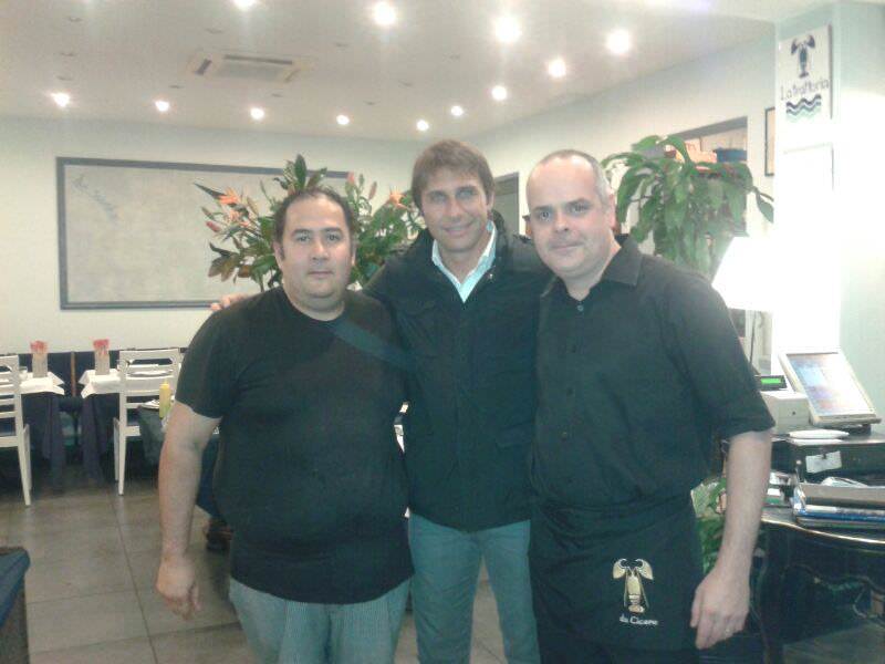 Antonio Conte ospite d’eccezione alla trattoria “Da Cicero”