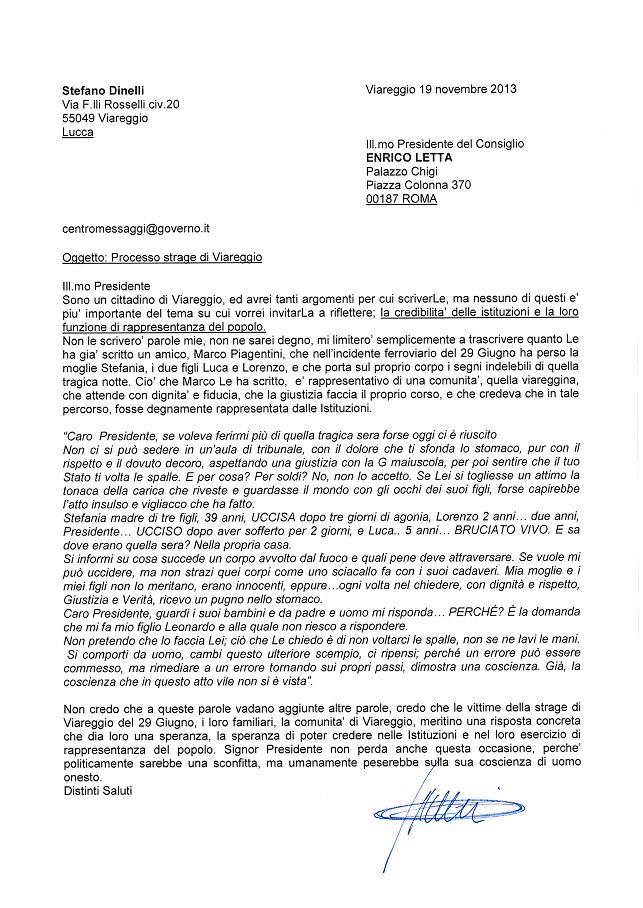 Anche Dinelli scrive a Letta: “Rifletta sulla credibilità delle istituzioni”