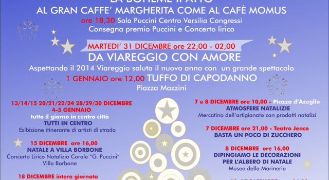 Viareggio festeggia il Natale tra concerti, lirica, mercatini e solidarietà