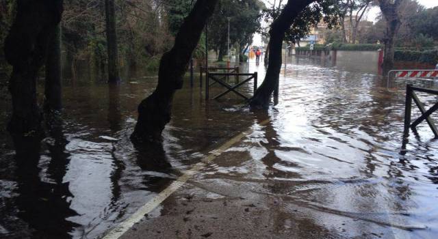 Maltempo, a Viareggio in azione 8 idropompe: migliora la situazione in Via Zara