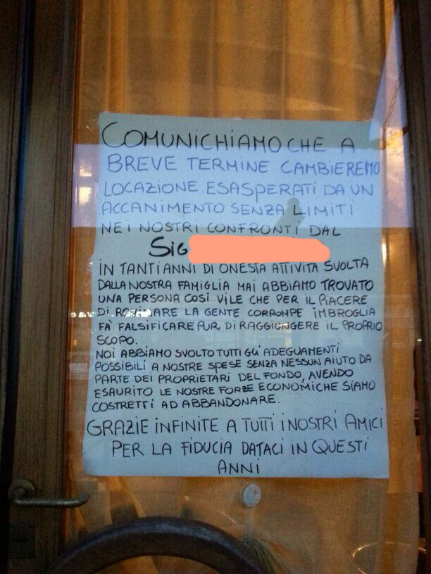 Ristorante chiuso a Camaiore, Arpat: “Nessun accanimento”