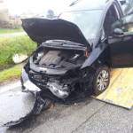 Con l'auto nel fosso. Spettacolare incidente a Lido 5 Foto VersiliaToday