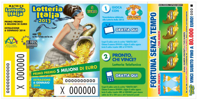 Lotteria Italia, venduto in Versilia uno dei sei biglietti vincenti