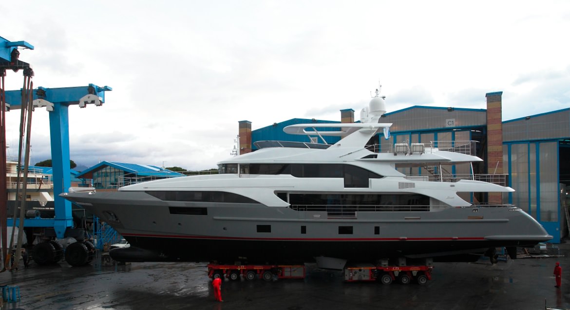 Benetti, varata la terza unità del modello Classic Supreme 132