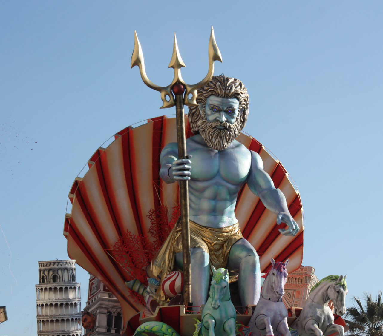 “I Titani” al Carnevale di Viareggio, le grande stelle del rugby sul carro dei fratelli Bonetti