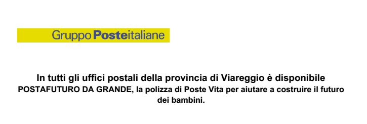 Poste italiane e la Provincia di…. Viareggio