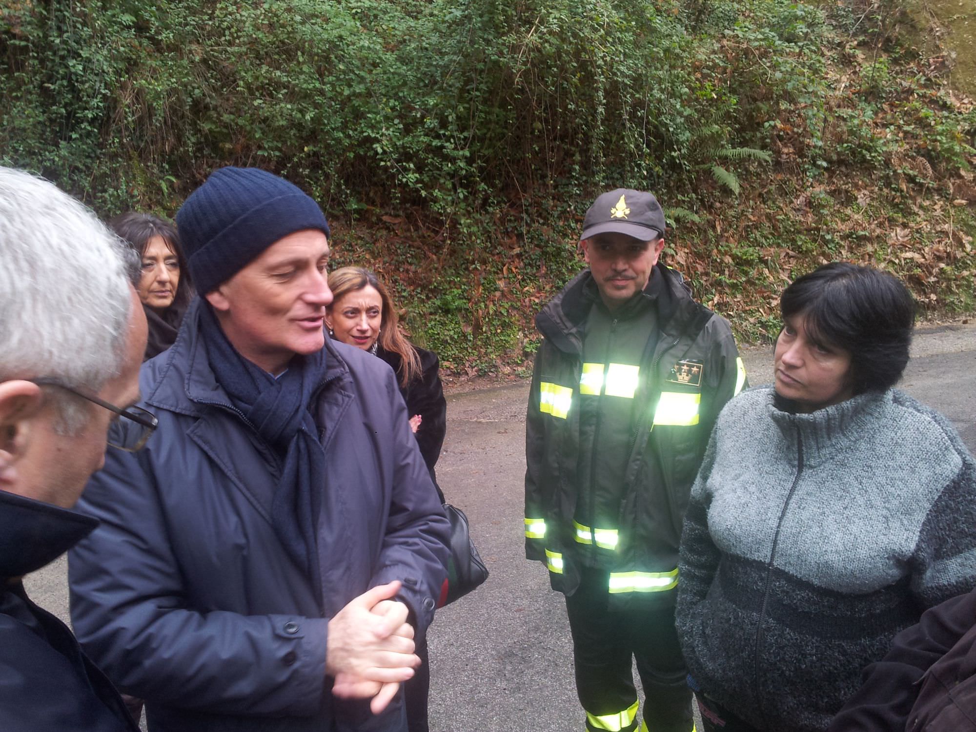 Il Capo della Protezione Civile Gabrielli fa visita a Vitoio. Proseguono i lavori per risolvere le criticità di Castello