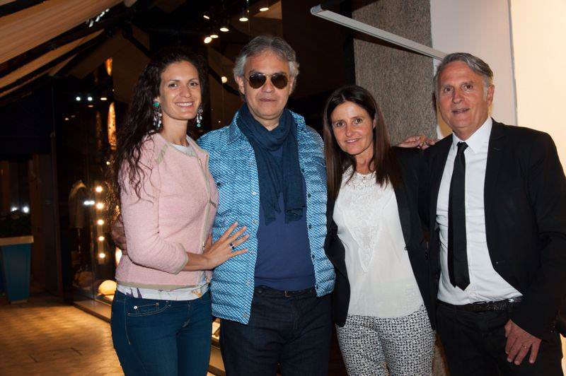 Andrea Bocelli e Pierluigi Collina ospiti all’opening della nuova boutique di Massimo Rebecchi