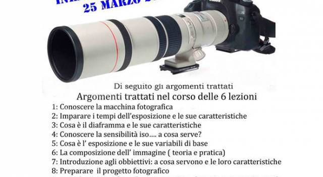 L&#8217;Agenzia Foto Video organizza un corso di fotografia