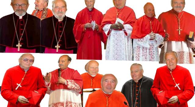 I volontari della Croce Verde si travestono da cardinali per il rione del Carnevale Storico