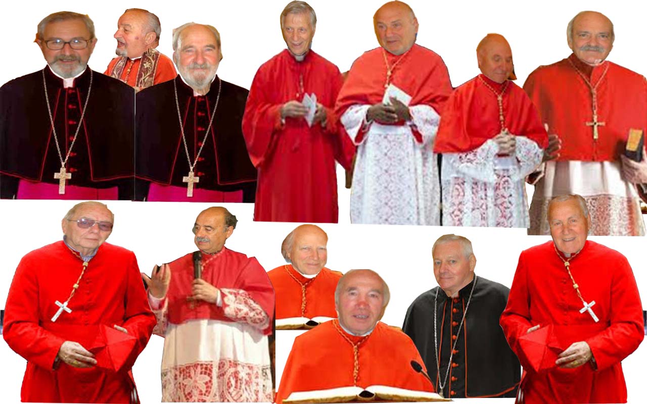 I volontari della Croce Verde si travestono da cardinali per il rione del Carnevale Storico