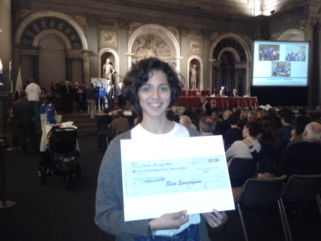 Cgc, Elisa Spazzafumo premiata a Firenze