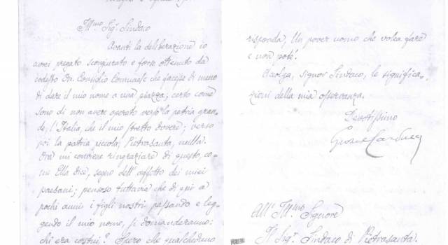 Ritrovata una lettera di Giosuè Carducci indirizzata al sindaco di Pietrasanta