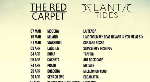 Parte da Modena il tour nazionale dei The Red Carpet