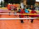 Un torneo di calcio balilla umano a Viareggio