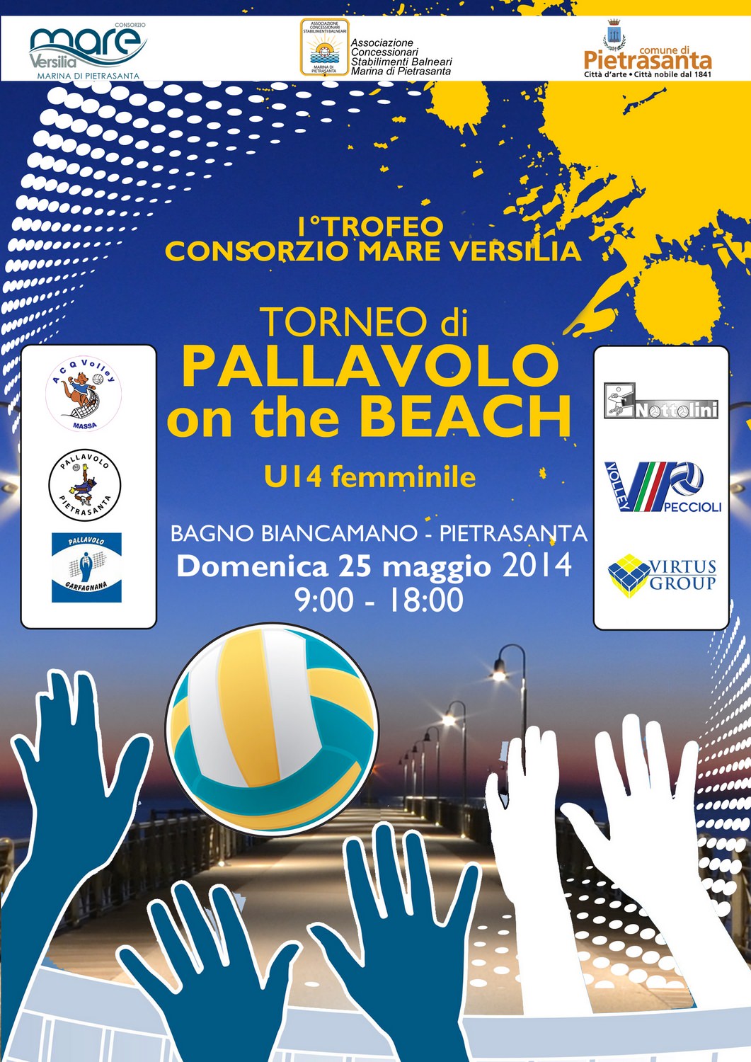 Beach volley, a Pietrasanta il primo trofeo “Consorzio Mare Versilia”