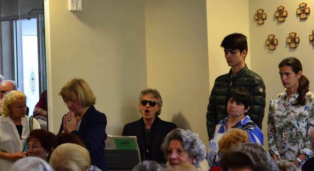 Andrea Bocelli ospite alla benedizione della nuova Cappella della Casa di Cura San Camillo