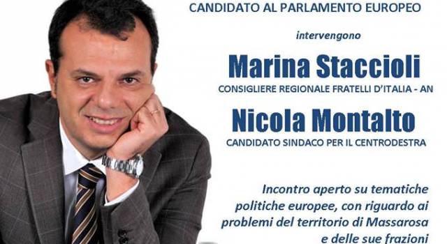 A Massarosa l&#8217;europarlamentare Scurria a sostegno di Nicola Montalto