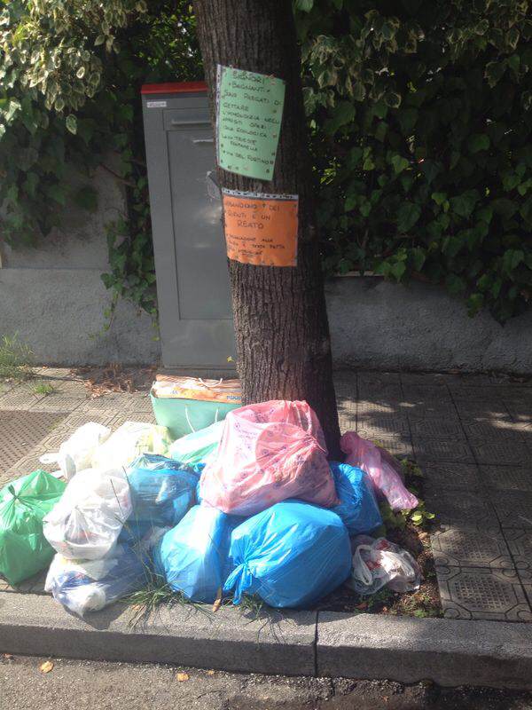 Cumuli di immondizia per le strade di Lido di Camaiore: proteste